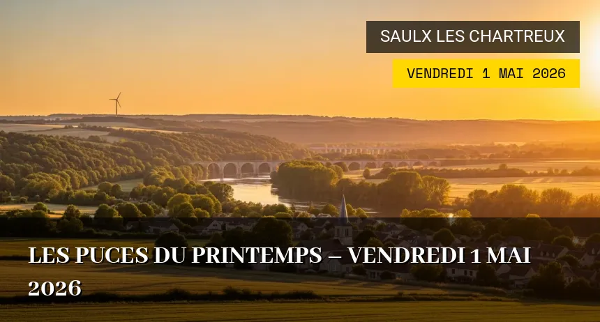 Affiche de l'événement : Les Puces du Printemps – Vendredi 1 Mai 2026