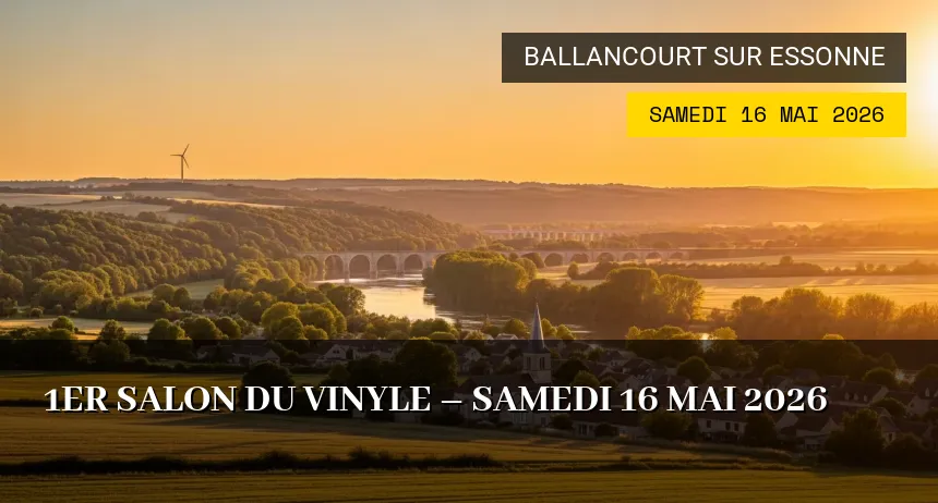 Affiche de l'événement : 1er Salon du Vinyle – Samedi 16 Mai 2026