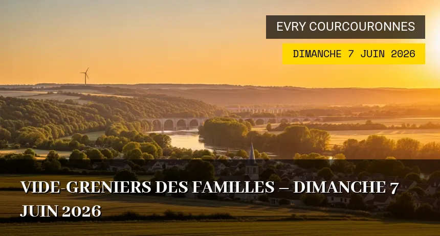 Affiche de l'événement : Vide-greniers des Familles – Dimanche 7 Juin 2026