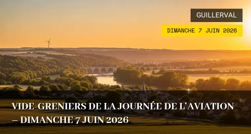 Affiche de l'événement : Vide-greniers de la Journée de l&rsquo;Aviation – Dimanche 7 Juin 2026