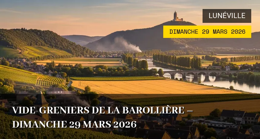 Affiche de l'événement : Vide-greniers de la Barollière – Dimanche 29 Mars 2026