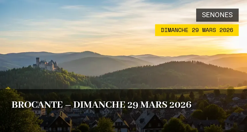 Affiche de l'événement : Brocante – Dimanche 29 Mars 2026