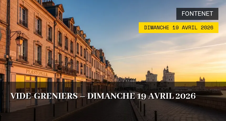 Affiche de l'événement : Vide-Greniers – Dimanche 19 Avril 2026