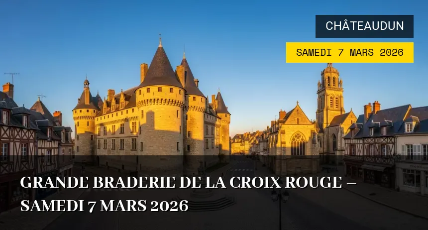 Affiche de l'événement : Grande braderie de la Croix Rouge – Samedi 7 Mars 2026