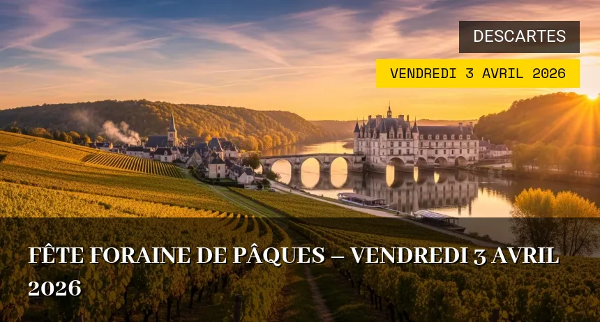 Affiche de l'événement : Fête foraine de Pâques – Vendredi 3 Avril 2026