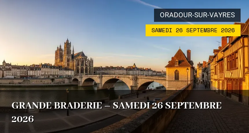 Affiche de l'événement : Grande braderie – Samedi 26 Septembre 2026