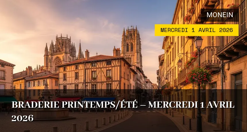 Affiche de l'événement : Braderie printemps/été – Mercredi 1 Avril 2026