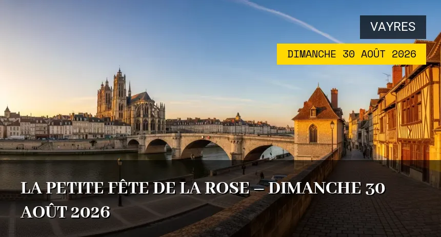 Affiche de l'événement : La Petite Fête de la Rose – Dimanche 30 Août 2026