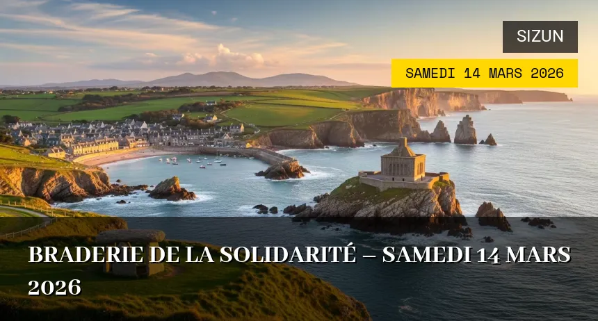 Affiche de l'événement : Braderie de la solidarité – Samedi 14 Mars 2026