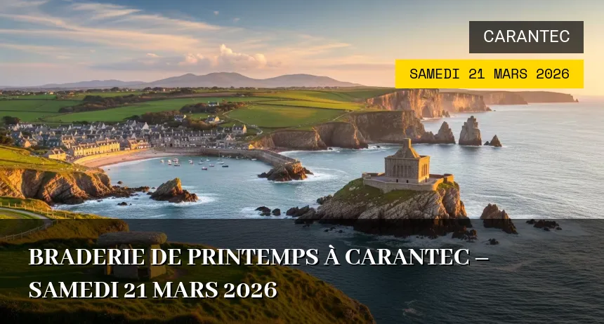 Affiche de l'événement : Braderie de Printemps à Carantec – Samedi 21 Mars 2026