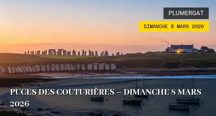 Affiche de l'événement : Puces des Couturières – Dimanche 8 Mars 2026