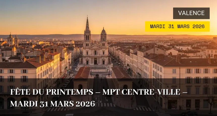 Affiche de l'événement : Fête du printemps – MPT centre-ville – Mardi 31 Mars 2026