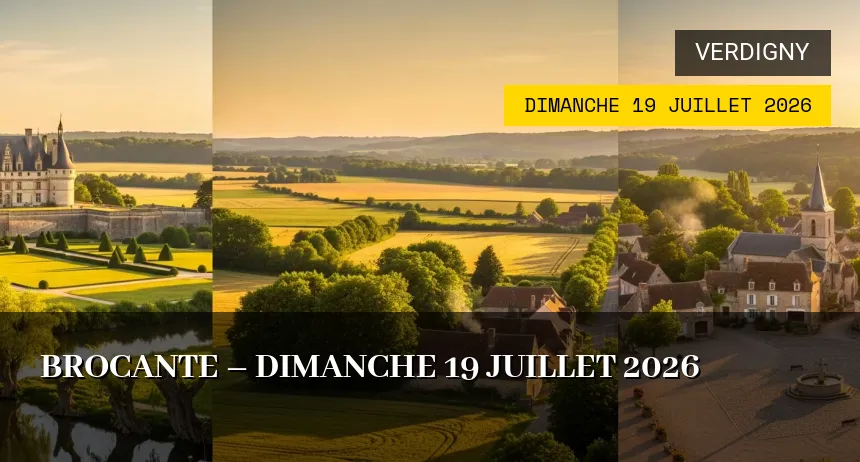 Affiche de l'événement : Brocante – Dimanche 19 Juillet 2026