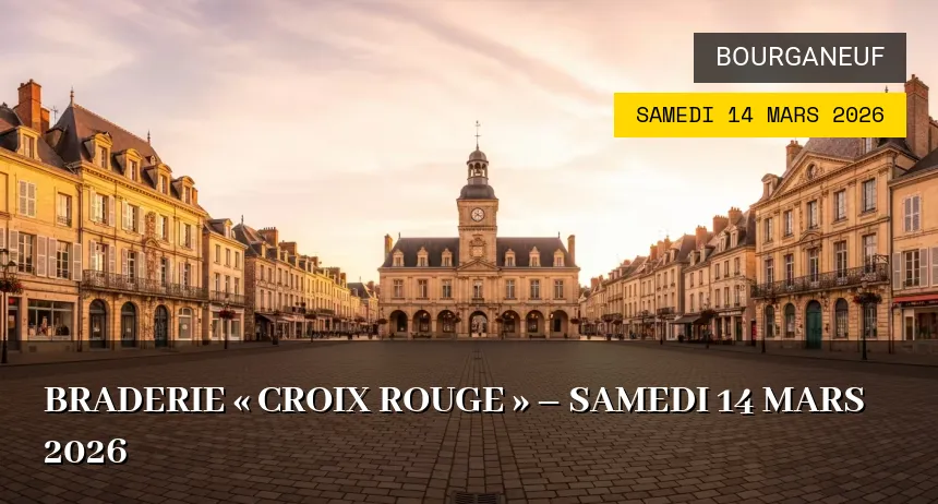Affiche de l'événement : Braderie « Croix Rouge » – Samedi 14 Mars 2026