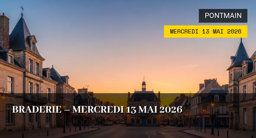 Affiche de l'événement : Braderie – Mercredi 13 Mai 2026