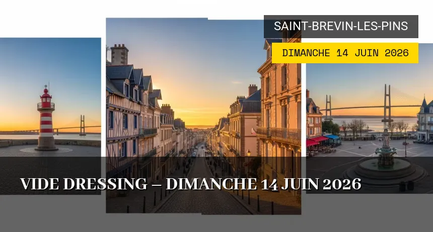 Affiche de l'événement : Vide-Dressing à Saint-Brevin-les-Pins – Dimanche 14 Juin 2026