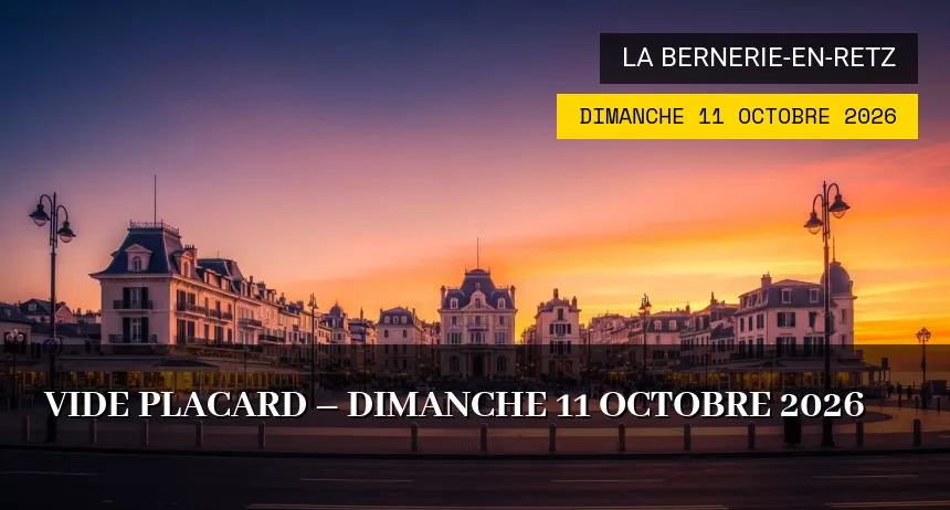 Affiche de l'événement : Vide-Placard à La Bernerie-en-Retz – Dimanche 11 Octobre 2026