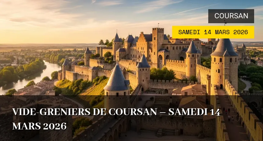 Affiche de l'événement : Vide-greniers de Coursan – Samedi 14 Mars 2026