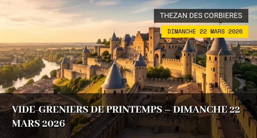 Affiche de l'événement : Vide-greniers de Printemps – Dimanche 22 Mars 2026