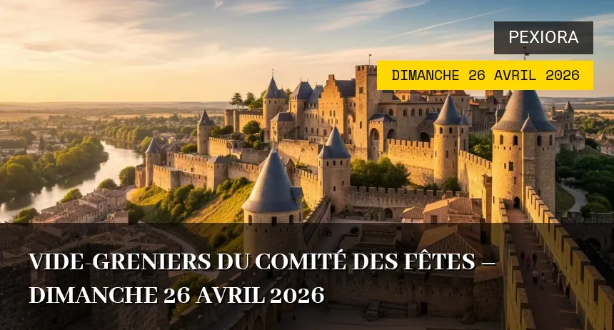 Affiche de l'événement : Vide-greniers du Comité des fêtes – Dimanche 26 Avril 2026