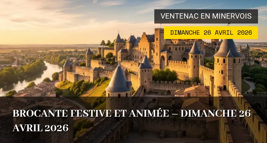 Affiche de l'événement : Brocante Festive et Animée – Dimanche 26 Avril 2026