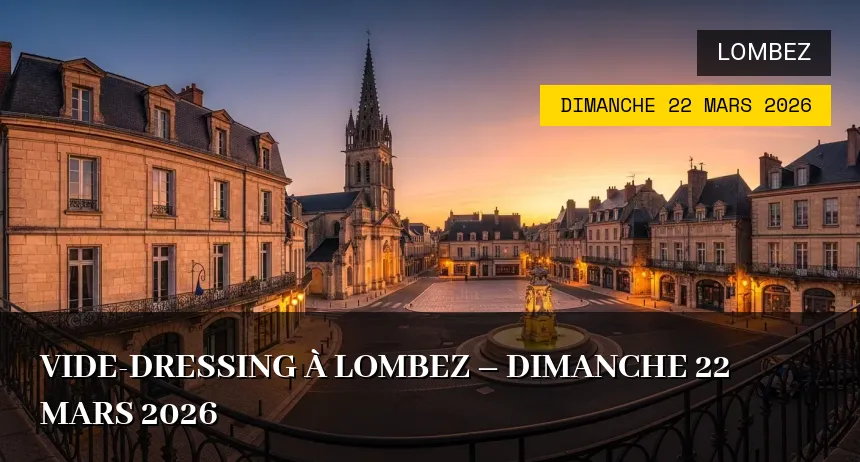 Affiche de l'événement : Vide-dressing à Lombez – Dimanche 22 Mars 2026