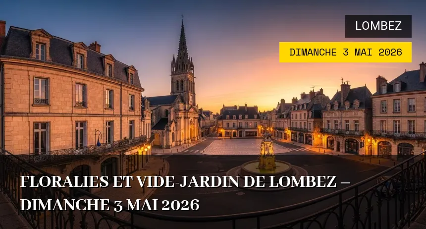Affiche de l'événement : Floralies et Vide-jardin de Lombez – Dimanche 3 Mai 2026