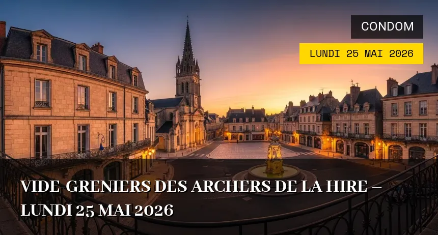 Affiche de l'événement : Vide-greniers de Condom