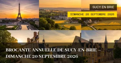 Brocante annuelle de Sucy-en-Brie – Dimanche 20 Septembre 2026