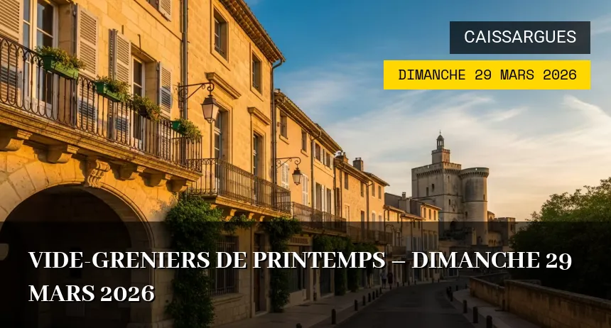 Affiche de l'événement : Vide-greniers de Printemps – Dimanche 29 Mars 2026