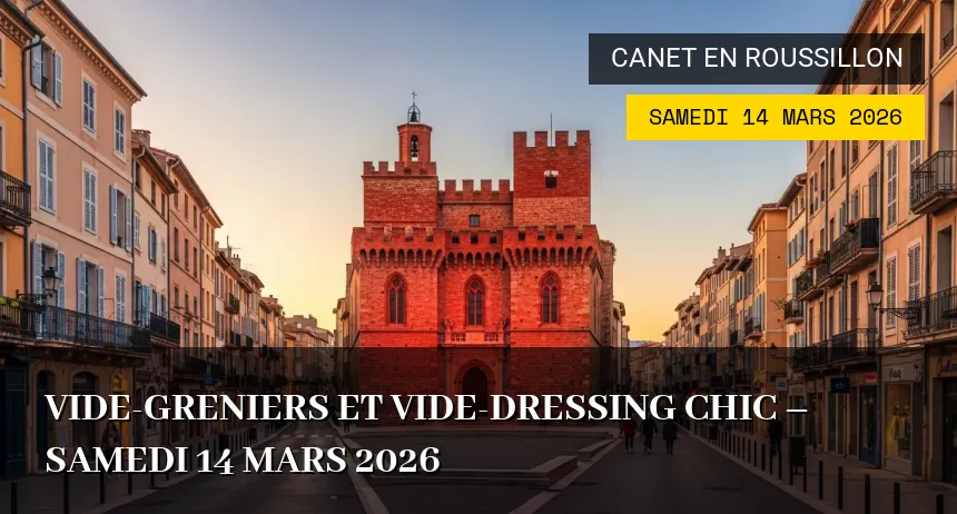 Affiche de l'événement : Vide-greniers et Vide-dressing Chic – Samedi 14 Mars 2026