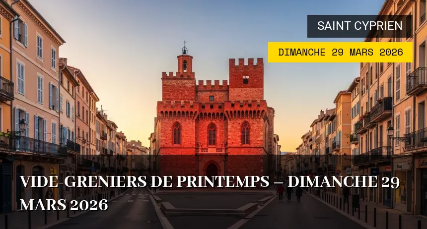 Affiche de l'événement : Vide-greniers de Printemps – Dimanche 29 Mars 2026