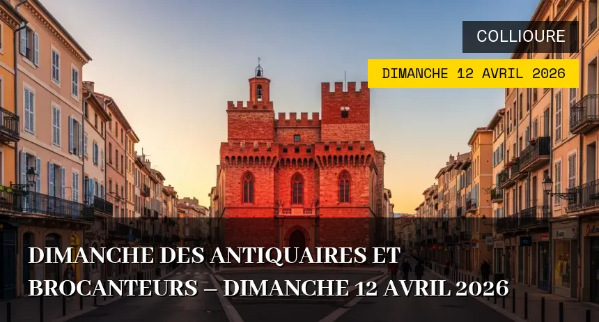 Affiche de l'événement : Dimanche des Antiquaires et Brocanteurs – Dimanche 12 Avril 2026
