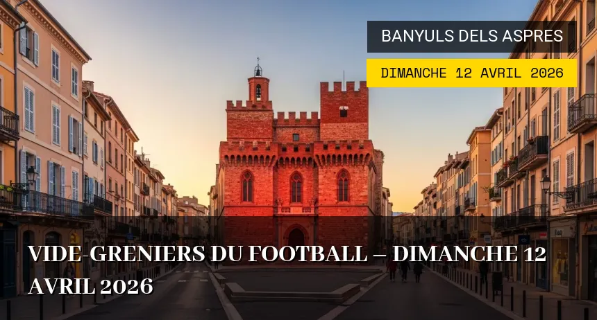 Affiche de l'événement : Vide-greniers du Football – Dimanche 12 Avril 2026