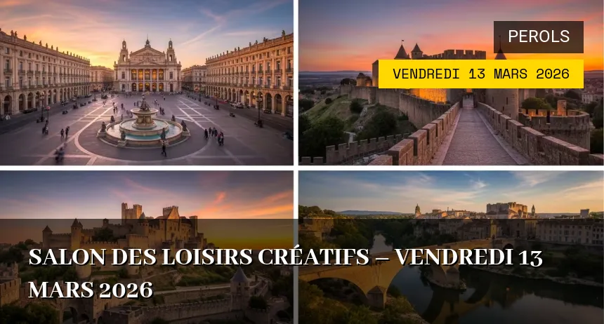 Affiche de l'événement : Salon des loisirs créatifs – Vendredi 13 Mars 2026