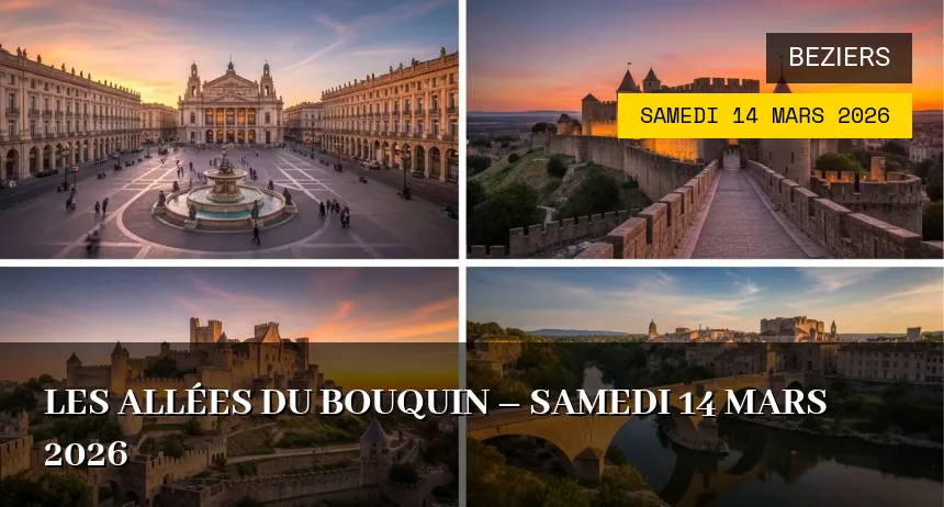 Affiche de l'événement : Les Allées du Bouquin – Samedi 14 Mars 2026