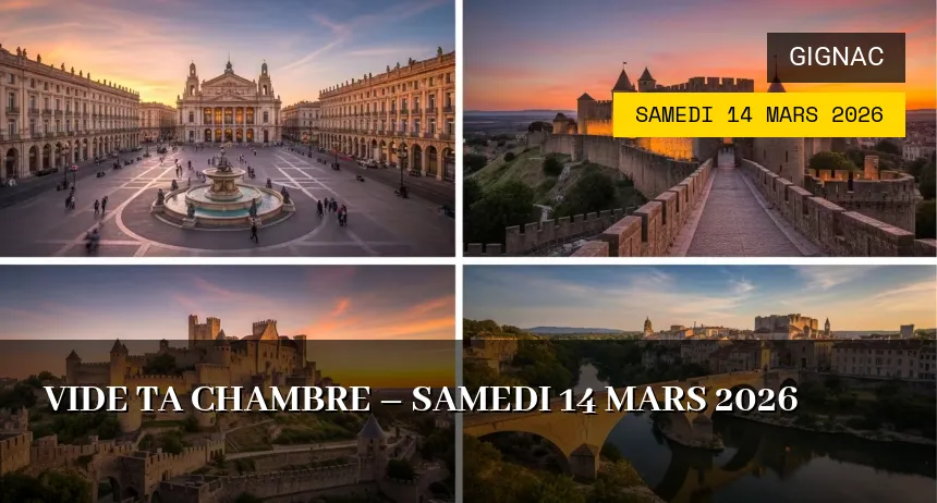 Affiche de l'événement : Vide ta chambre – Samedi 14 Mars 2026