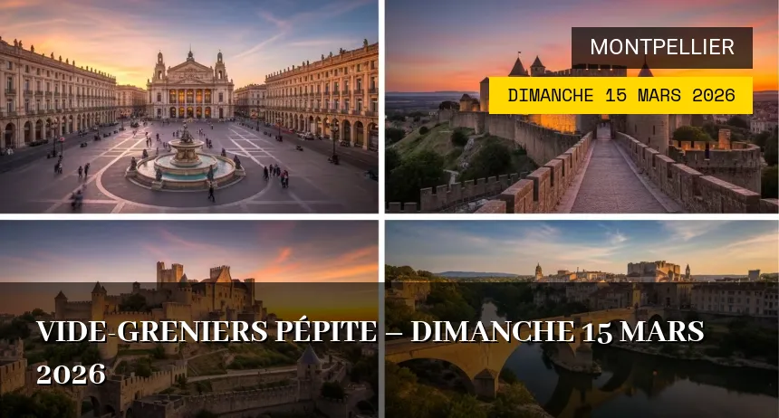 Affiche de l'événement : Vide-greniers Pépite – Dimanche 15 Mars 2026