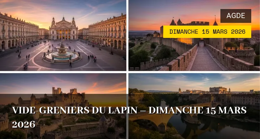 Affiche de l'événement : Vide-greniers du Lapin – Dimanche 15 Mars 2026