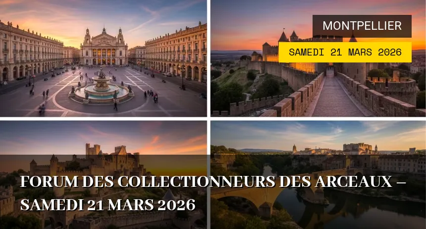 Affiche de l'événement : Forum des collectionneurs des Arceaux – Samedi 21 Mars 2026