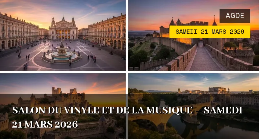 Affiche de l'événement : Salon du vinyle et de la musique – Samedi 21 Mars 2026