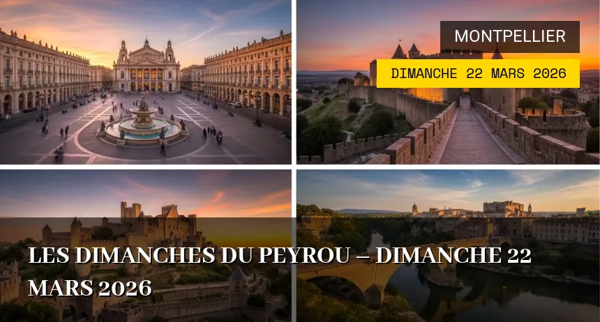 Affiche de l'événement : Les Dimanches du Peyrou – Dimanche 22 Mars 2026