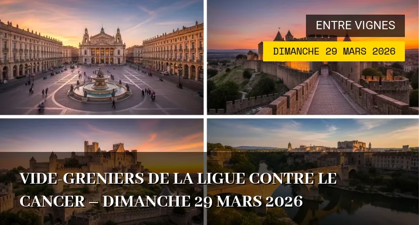 Affiche de l'événement : Vide-greniers de la Ligue contre le Cancer – Dimanche 29 Mars 2026