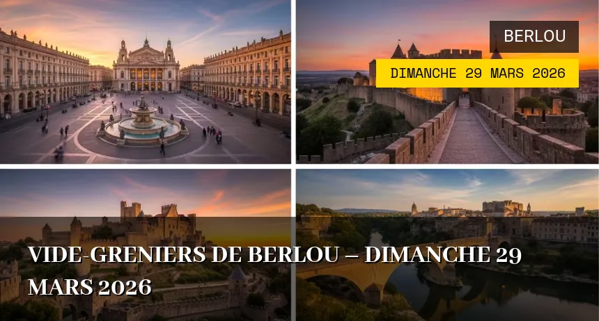 Affiche de l'événement : Vide-greniers de Berlou – Dimanche 29 Mars 2026