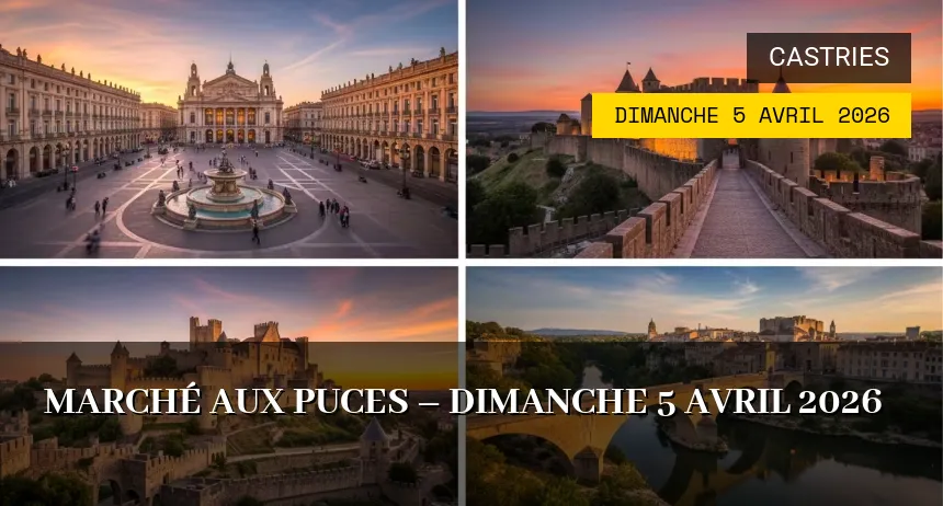 Affiche de l'événement : Marché aux puces – Dimanche 5 Avril 2026