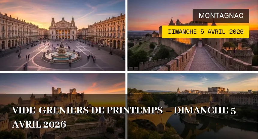 Affiche de l'événement : Vide-greniers de printemps – Dimanche 5 Avril 2026