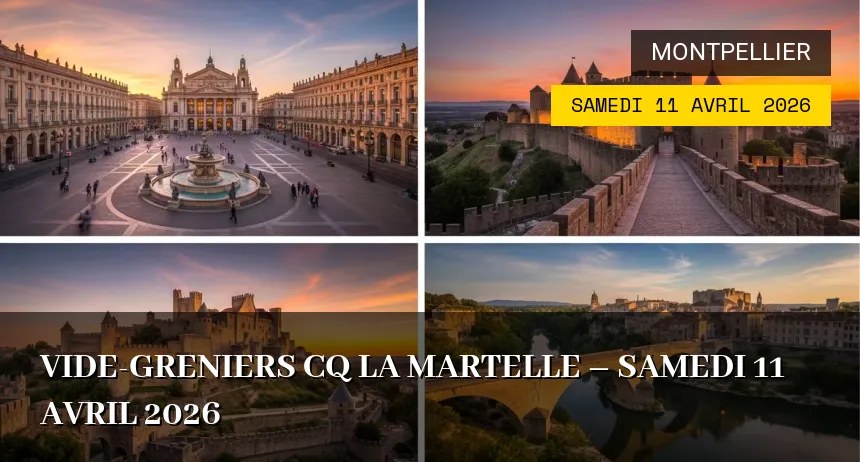 Affiche de l'événement : Vide-greniers CQ La Martelle – Samedi 11 Avril 2026