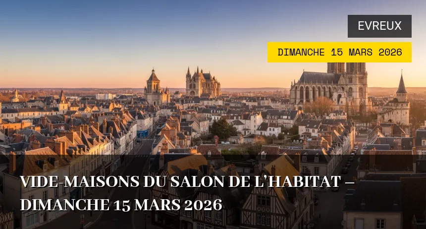 Affiche de l'événement : Vide-maisons du Salon de l&rsquo;Habitat – Dimanche 15 Mars 2026