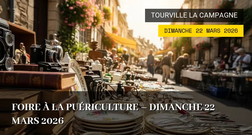 Affiche de l'événement : Foire à la Puériculture – Dimanche 22 Mars 2026