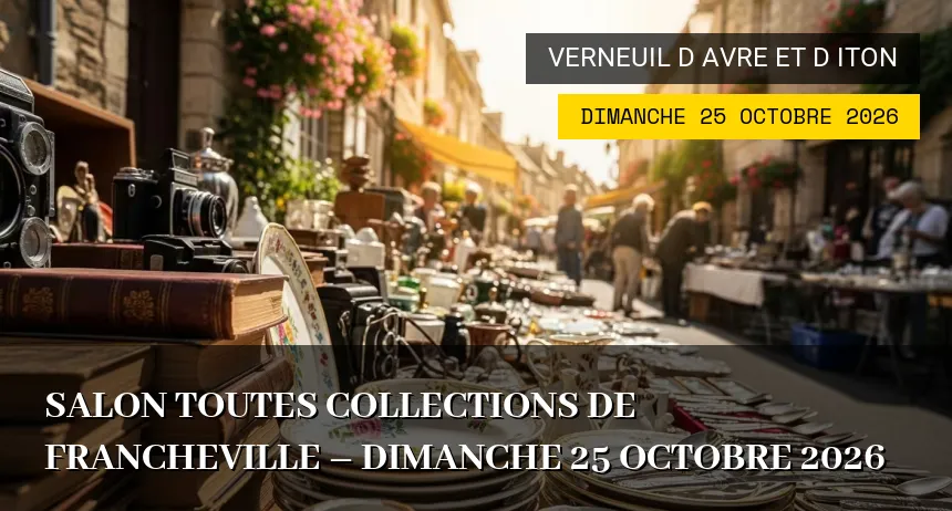 Affiche de l'événement : Salon toutes collections de Francheville – Dimanche 25 Octobre 2026